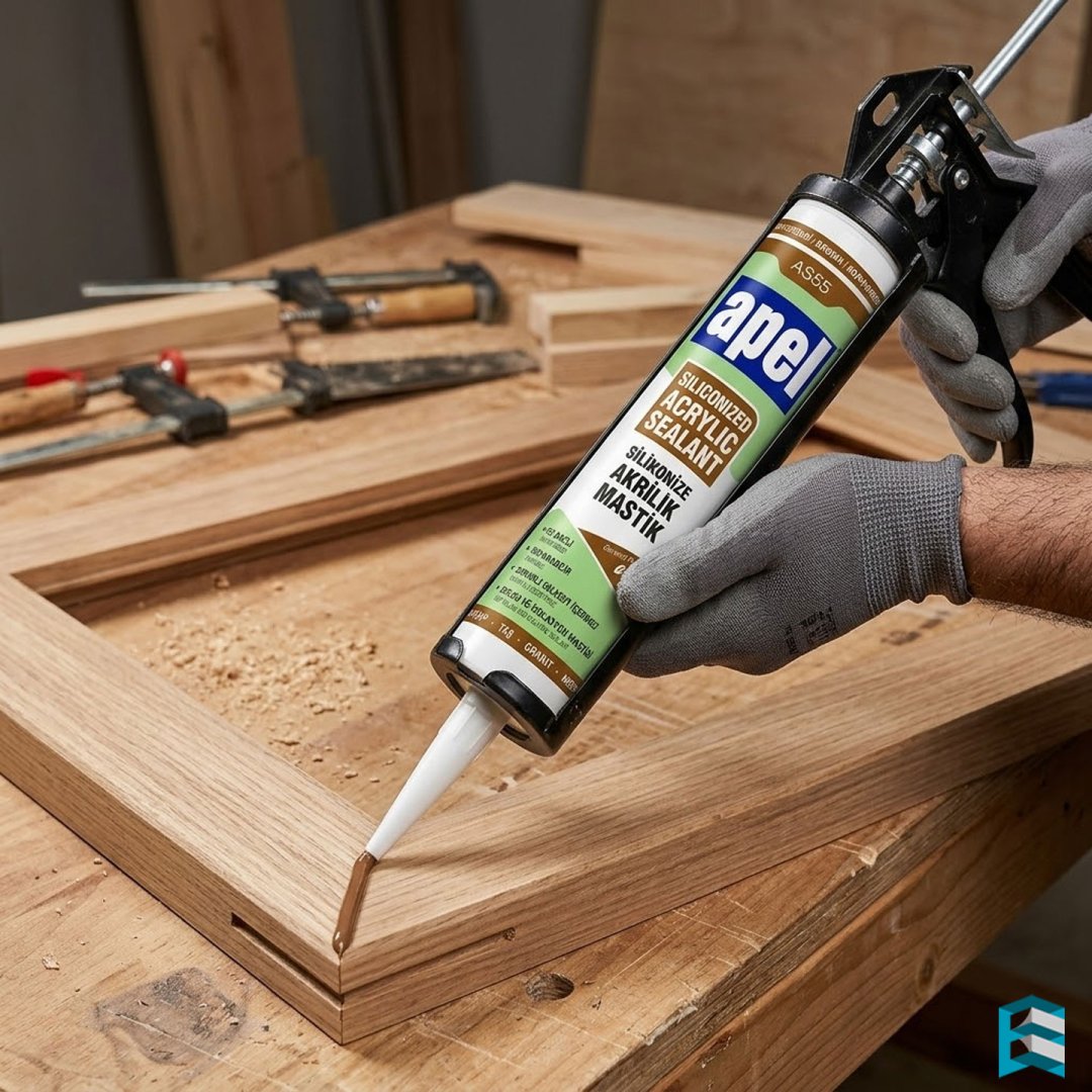 Apel AS55 Silikonize Akrilik Mastik Kahverengi 500 gr - Görsel 2