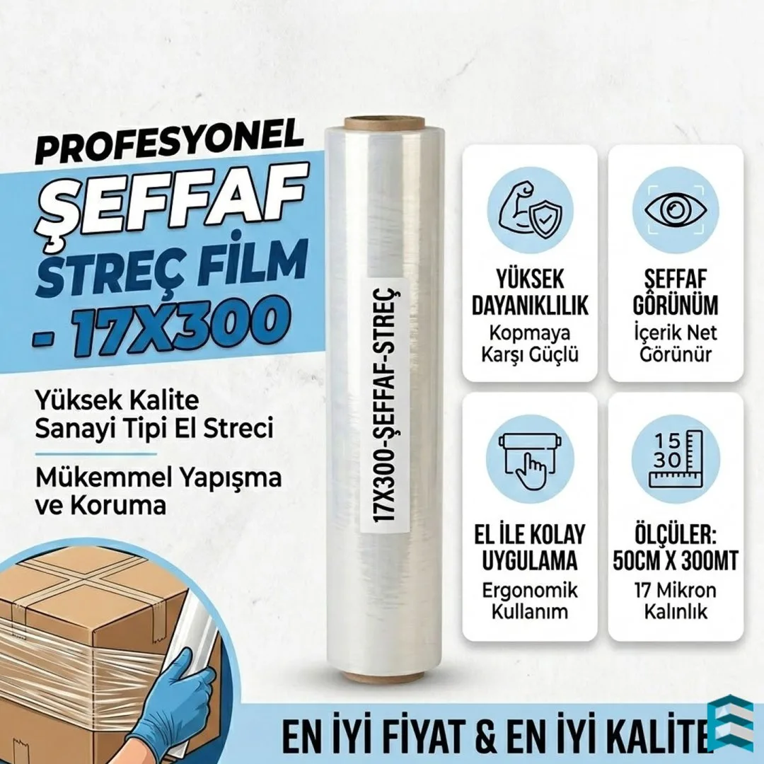 17X300 ŞEFFAF STREÇ